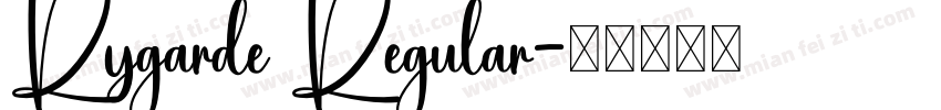 Rygarde Regular字体转换